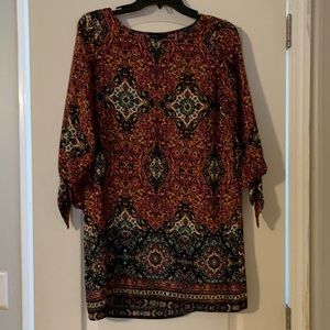 Floral 3/4 Sleeve Dress